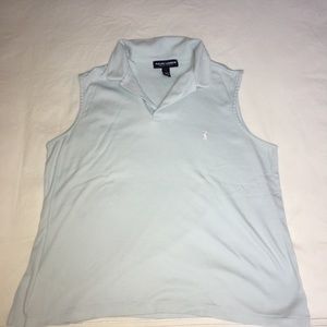Ralph Lauren Sleeveless Collared Top
